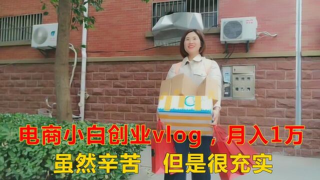 电商小白创业vlog,月入1万,虽然生活很辛苦,但是感觉很充实!