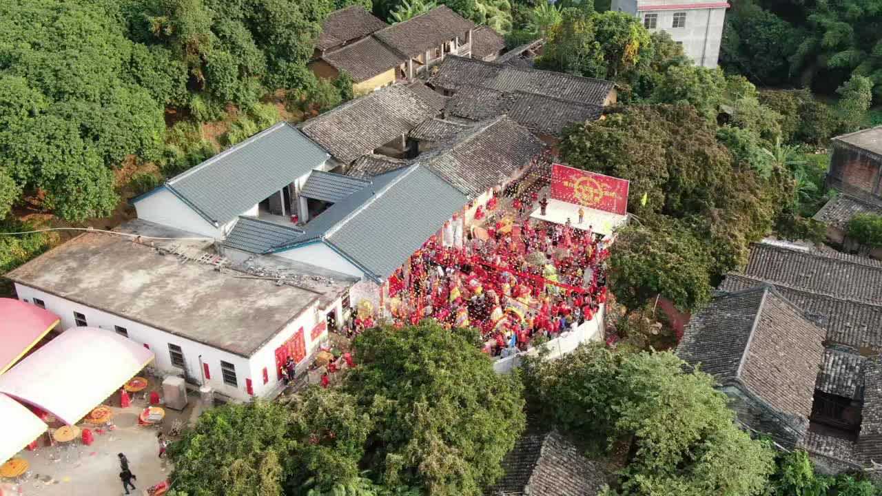 博白县东平镇中江族陈氏大宗祠迎龙庆典b