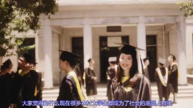 为什么多数农村大学生都沦落到了社会底层,真相太现实了