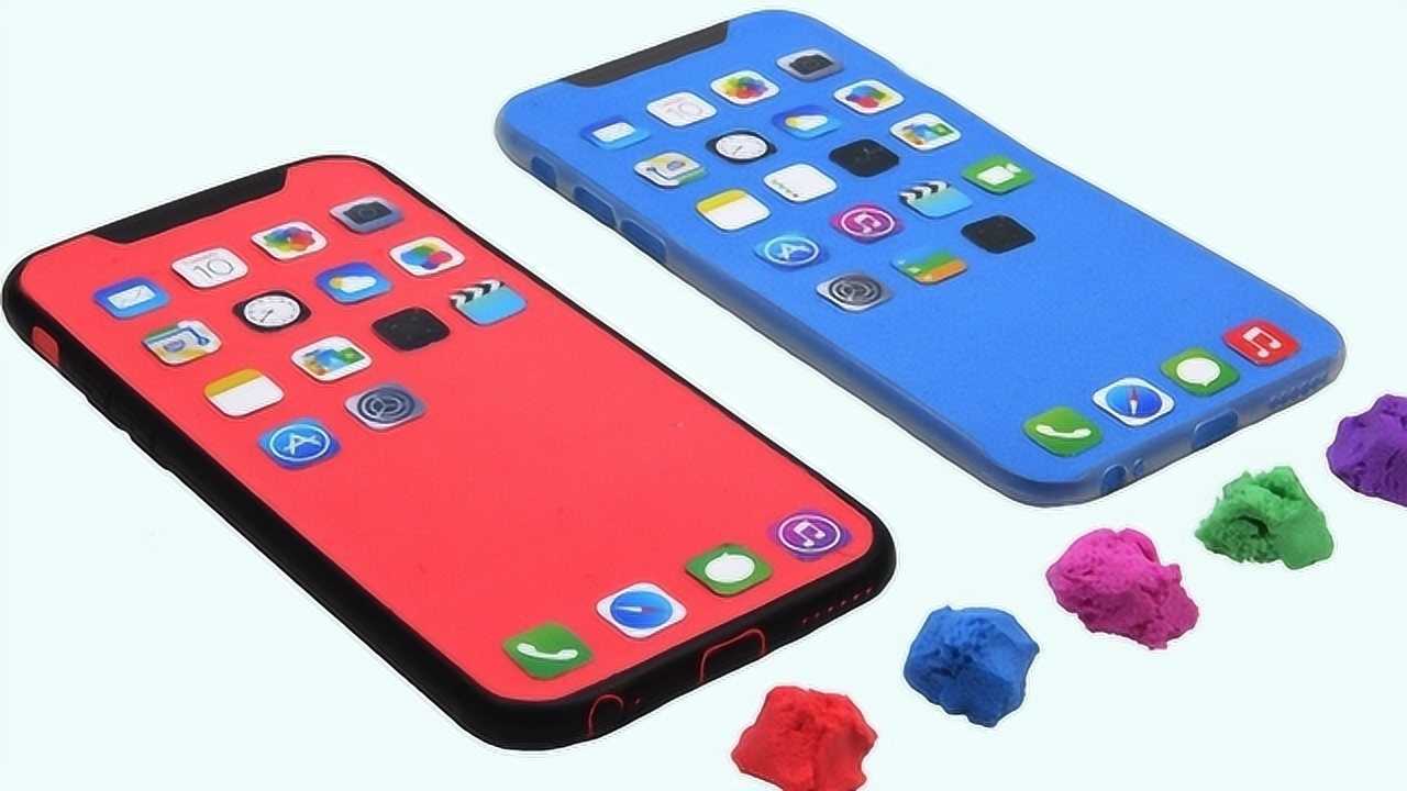 用橡皮泥做的手机不仅逼真美观还可以作为解气解压的工具
