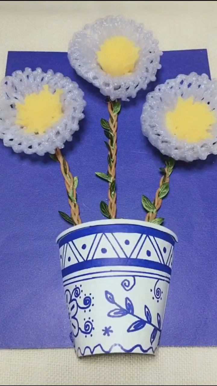 水果的泡沫袋你会用来做手工吗这里教你一招