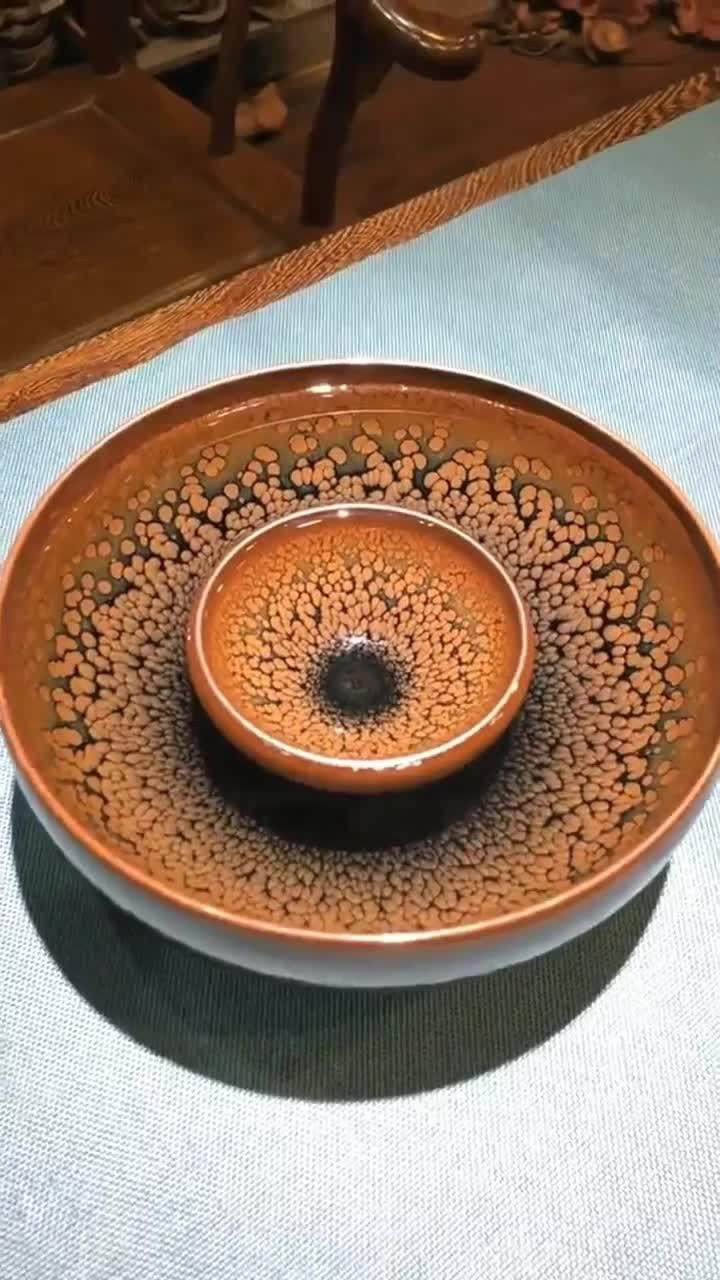 传统工艺建盏之黄鹧鸪