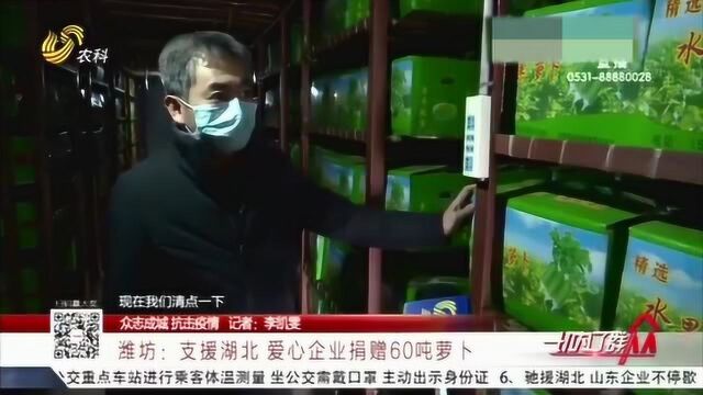 点赞!潍坊:爱心企业推掉所有订单 捐赠60吨萝卜支援湖北