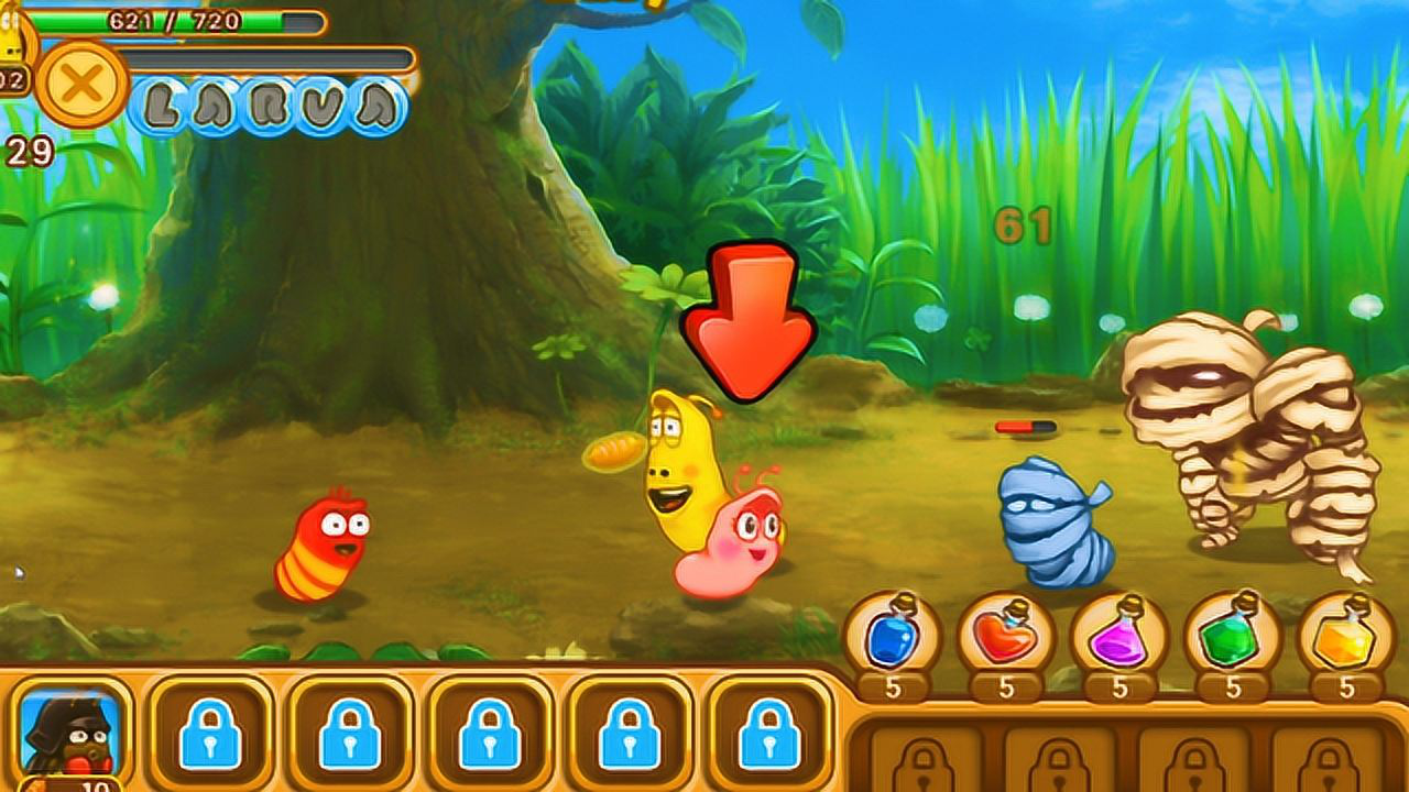 爆笑虫子之超级英雄:两只臭屁虫保护粉色小虫子,消灭坏家伙,李二游戏