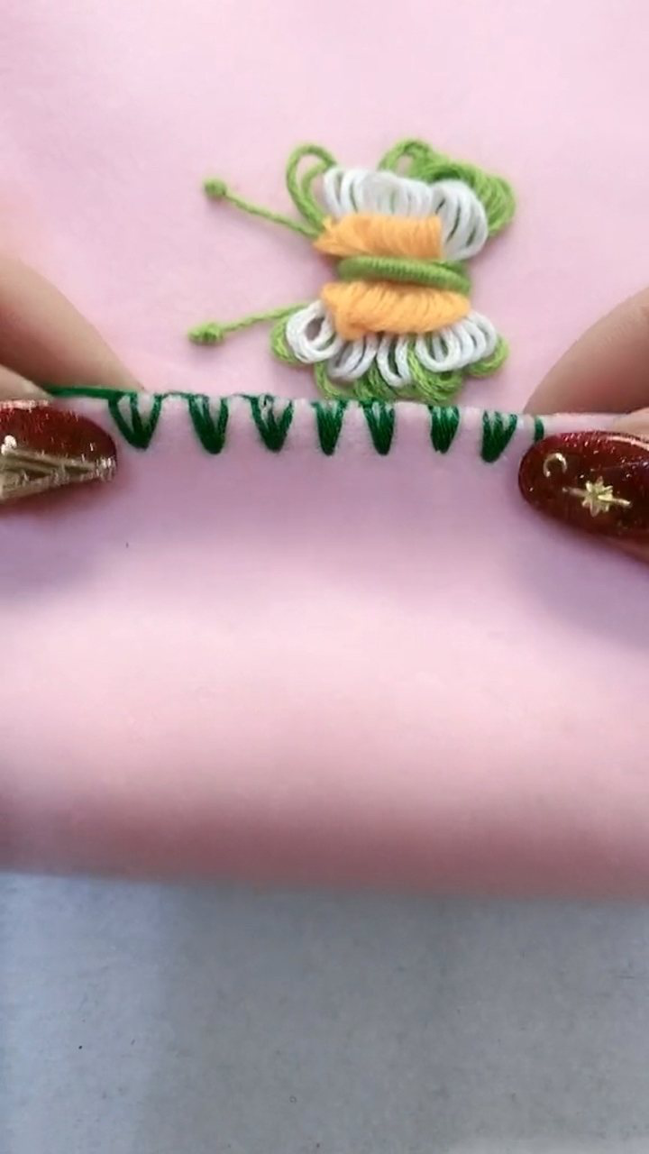 三角锁边针法,最美的针法