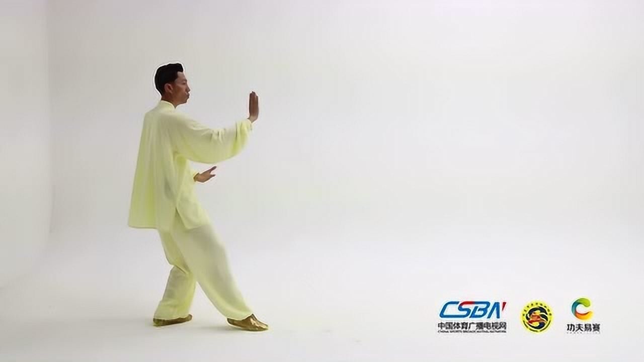 24式太极拳双机位视频教学分解第六式左右倒卷肱