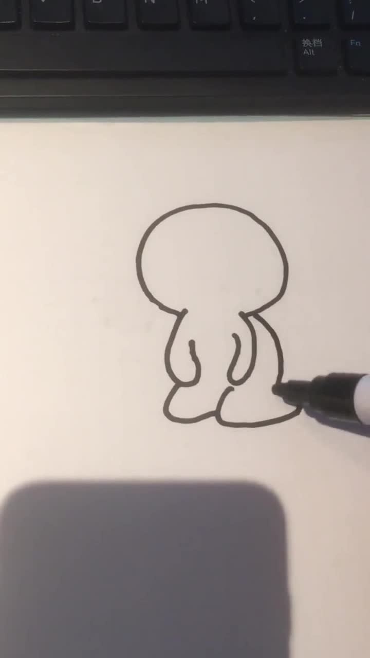 简笔画最火道歉表情包你可以这样画是不是很简单