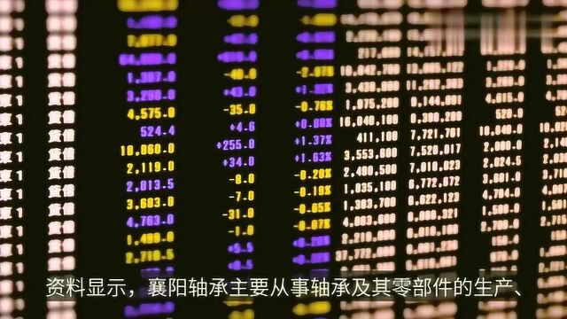 襄阳轴承股东上银基金拟减持股份 预计减持不超总股本2.18﹪