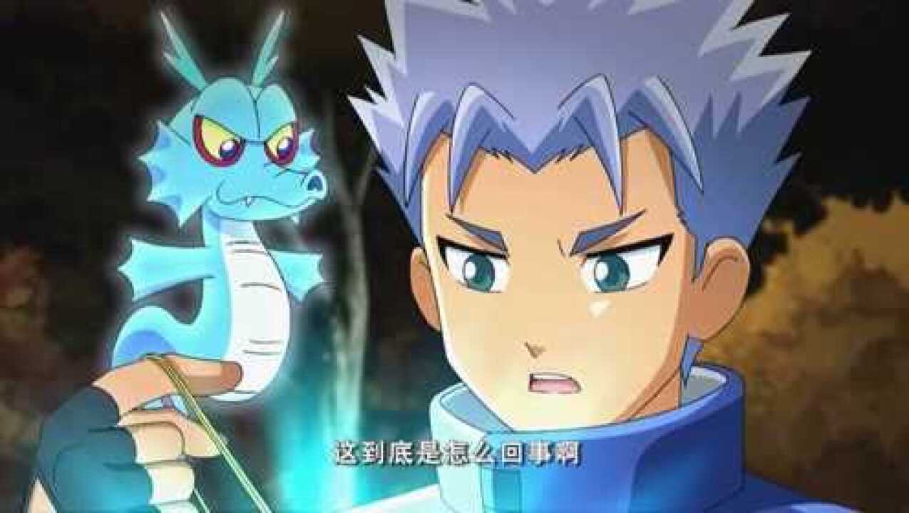 火力少年王沐泽在森林中独自一人训练青龙进化