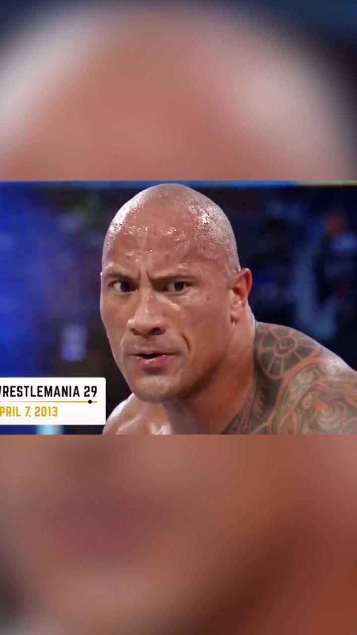 巨石强森对决约翰塞纳没想到大意翻车被打蒙圈