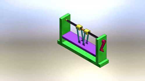 杠杆螺旋压力机构