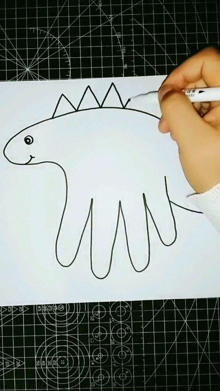 恐龙手掌画