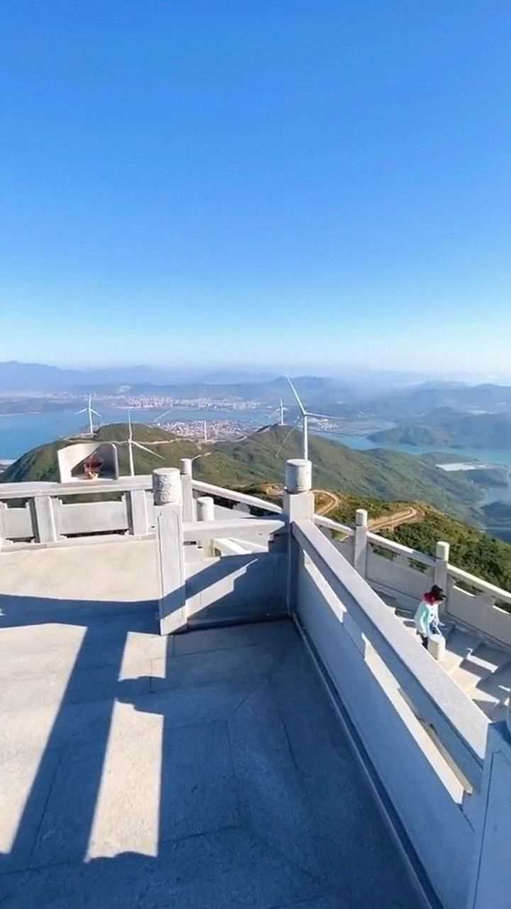 惠東鹽洲觀音山風車島,攝影愛好者的天堂自駕可達峰頂,視野開闊,是坐