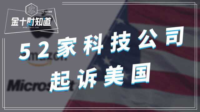 突发,美国遭苹果等52家科技公司联名起诉!怎么回事?