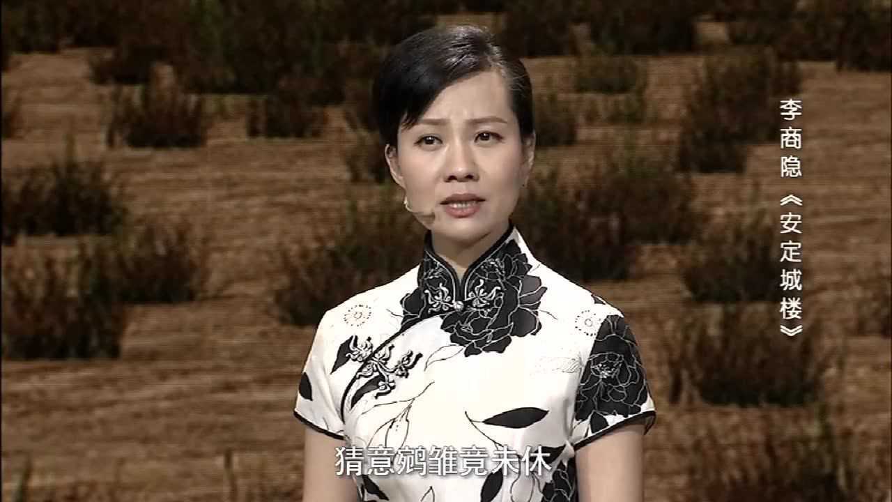 李商隐安定城楼杨晨中央电视台播音员