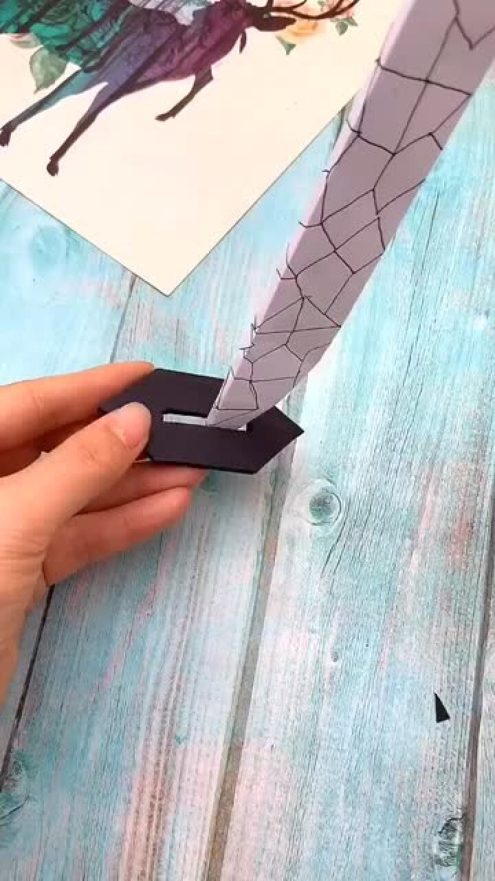 魔刀千刃折纸简单图片