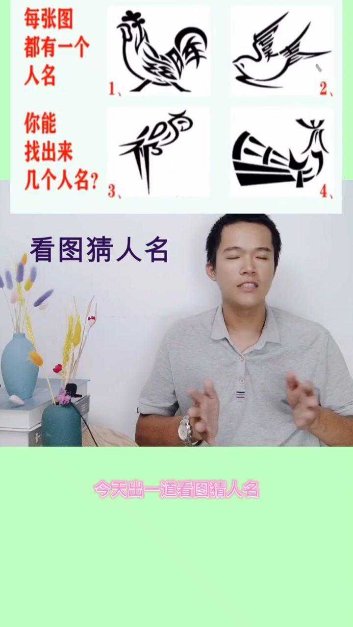 看图猜人名你能根据图片猜出几个人名吗经纪人小微