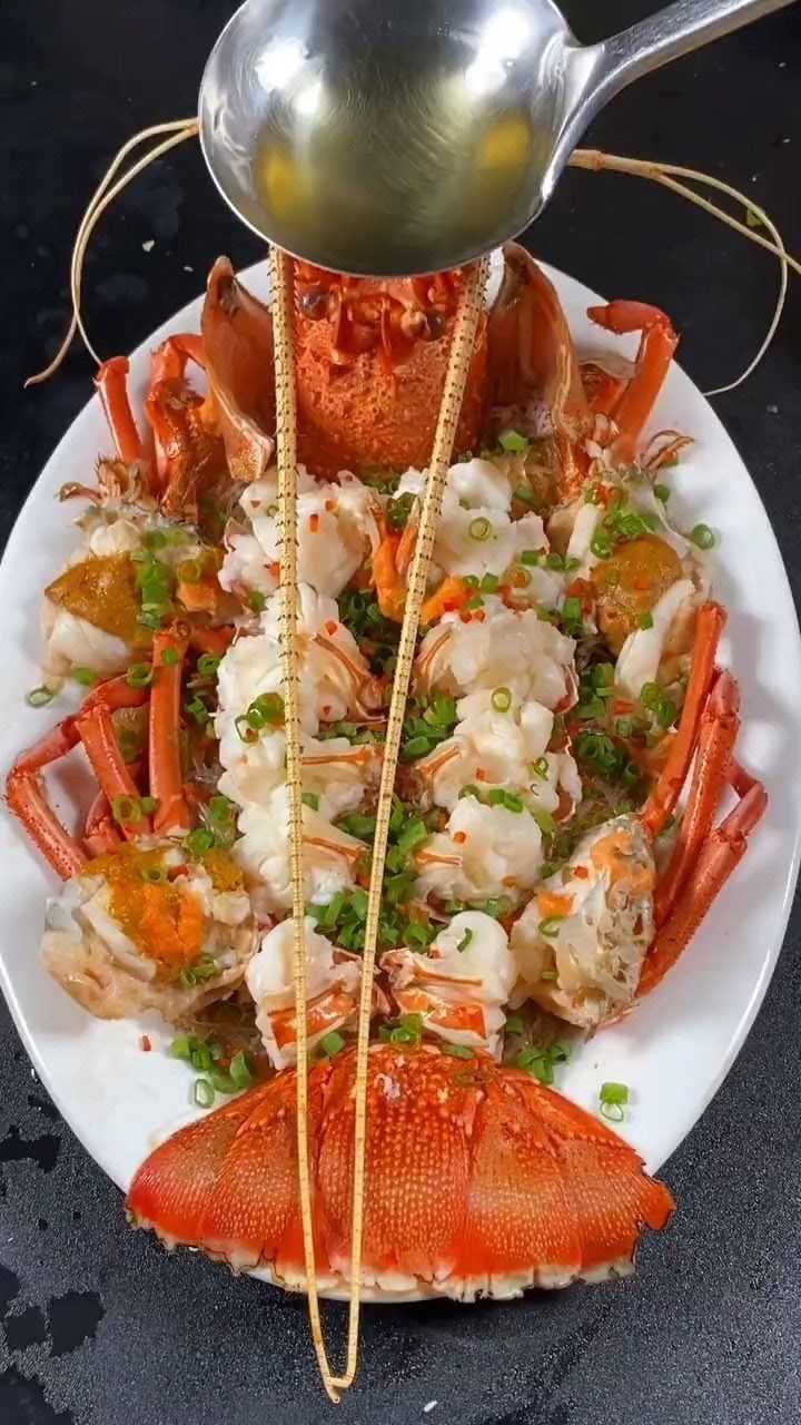 专业厨师详细解说粉丝蒸龙虾做法