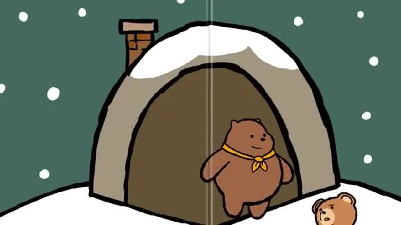 咱们裸熊这就是棕熊的冬眠生活感觉很没有意思