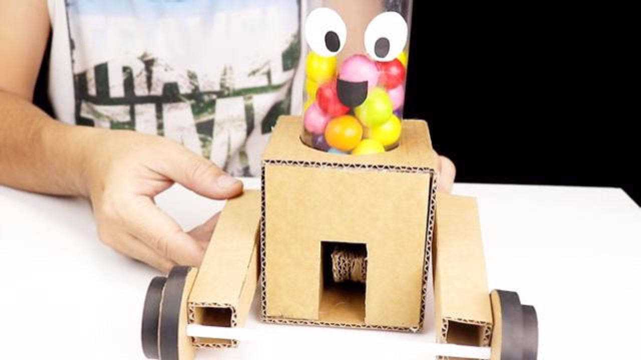 大神在家diy自制糖果机给孩子的好玩具