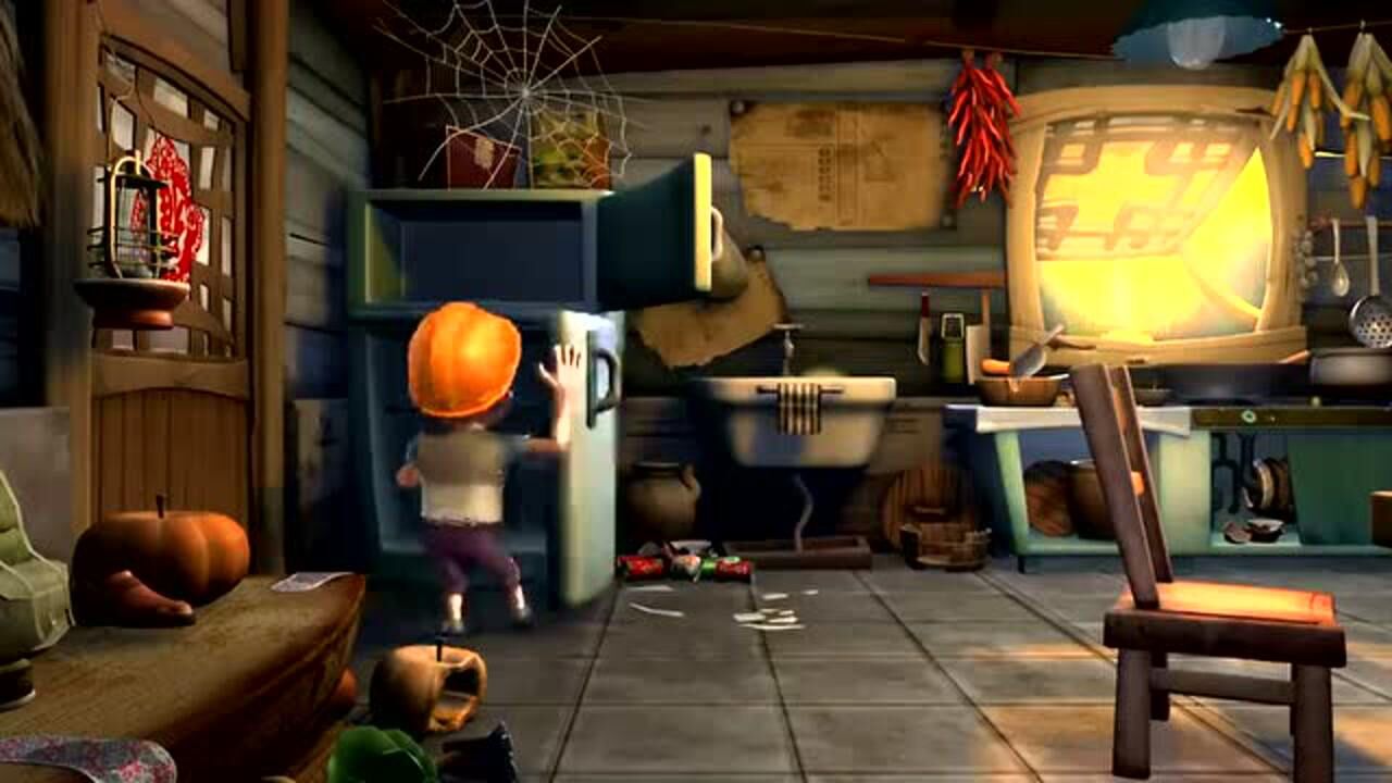 熊出没光头强家里啥吃的都没有了米缸空空如也太悲惨了