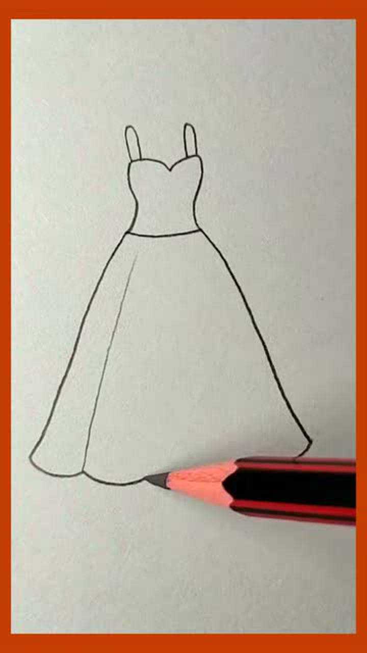 简单的长裙子怎么画图片