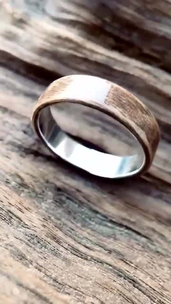 北美黑胡桃木戒