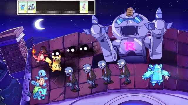 宝可梦游戏宝可梦大战僵尸宝可梦爆炸居然引出一堆小僵尸