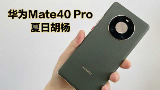 华为Mate40 Pro夏日胡杨开箱:我心中最好的一代华为旗舰!