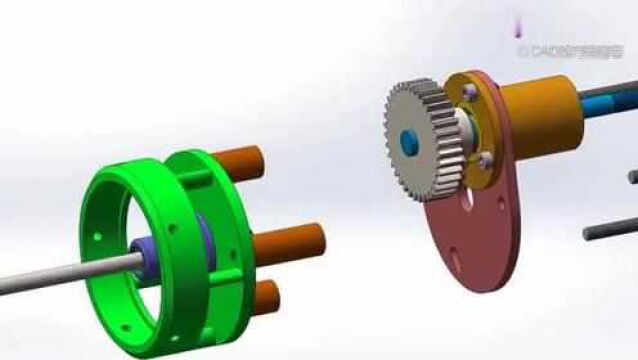 机械运动仿真,减速传动装置动画演示过程