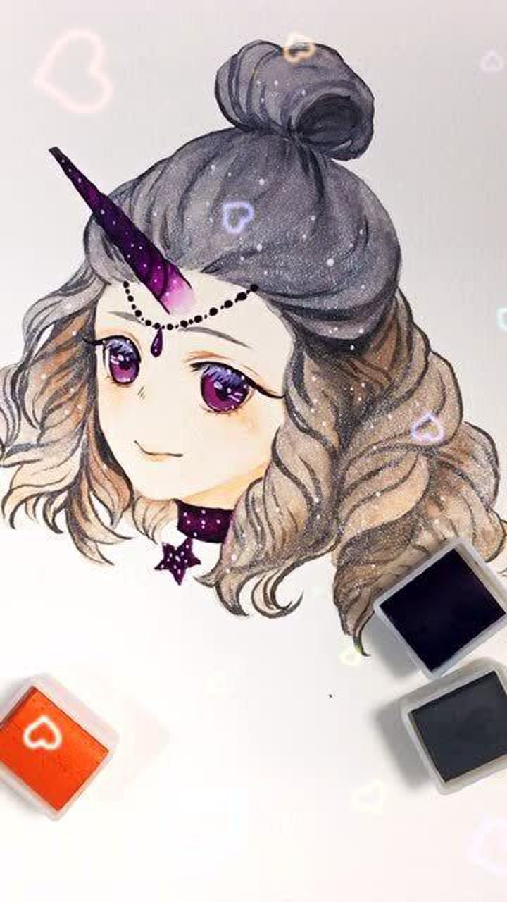 水彩画十二星座之射手座头像是你的星座吗