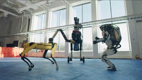 真正的机器舞来了！波士顿动力机器人组团跳舞了