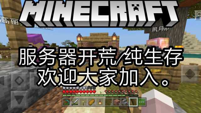 【mcpe我的世界服务器】纯净生存网易长期欢迎大家加入