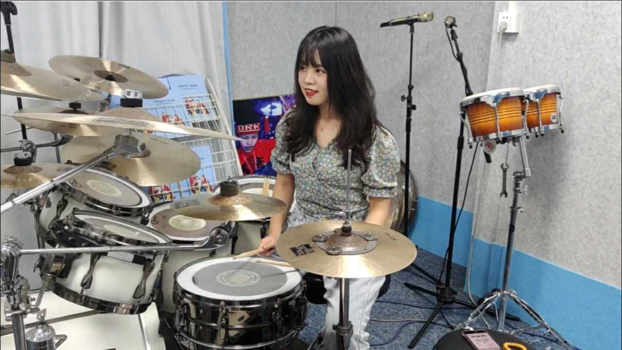 豆豆架子鼓演奏黄家驹不再犹豫真的超级燃是你的摇滚梦吗
