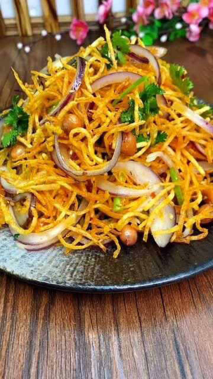 这道三丝爆豆下酒绝对是硬菜