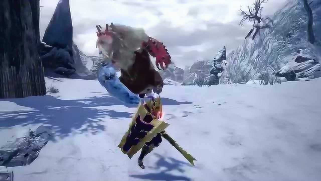 兴奋会变红怪物猎人崛起新怪物雪鬼兽演示