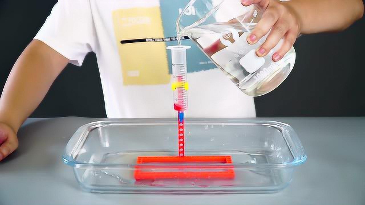 小学生科技小制作科学实验:虹吸与喷泉