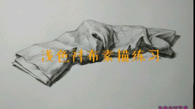 浅色衬布素描练习