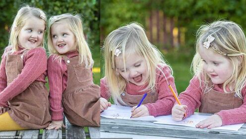 4岁“镜像”双胞胎走红，习惯完全相反：一个左撇子一个右撇子