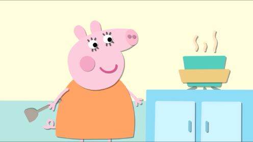 小猪佩奇的妈妈是如何被画出来的呢?拼图猪妈妈,最可爱的妈妈