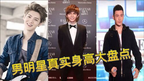 男明星身高大揭秘郭富城165鹿晗174何炅站郭敬明身边都像巨人