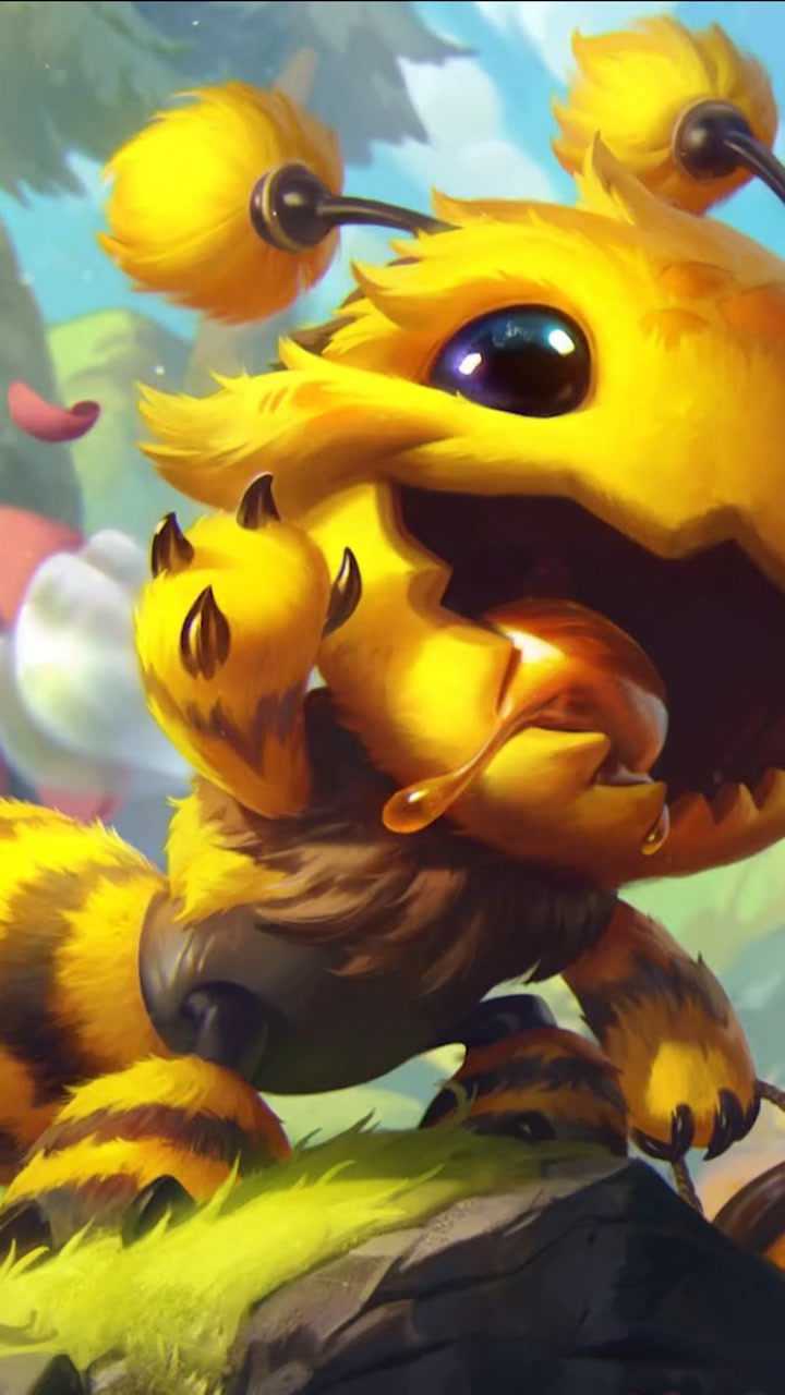 lol英雄联盟深渊巨口大嘴新皮肤萌系小蜜蜂_腾讯视频