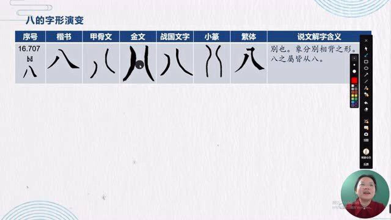 【汉字科普】16.707八·八字真言,诶,分字为什么上面是八呢?_高清1080P在线观看平台_腾讯视频