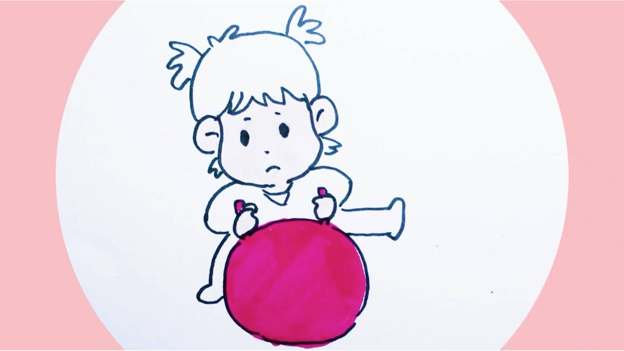简笔画 妈妈的健身球就是不听我的话_腾讯视频