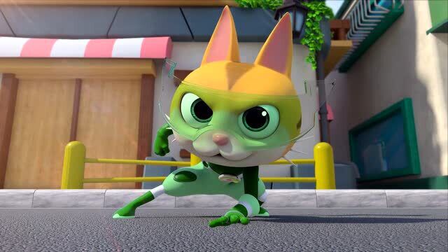 奇趣特工队  第15集 这音乐也太配合闪电猫了吧