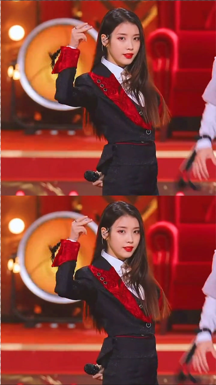 iu李知恩新歌曲百听不腻,黑色礼服美翻全场,舞姿炫酷帅气满满_腾讯