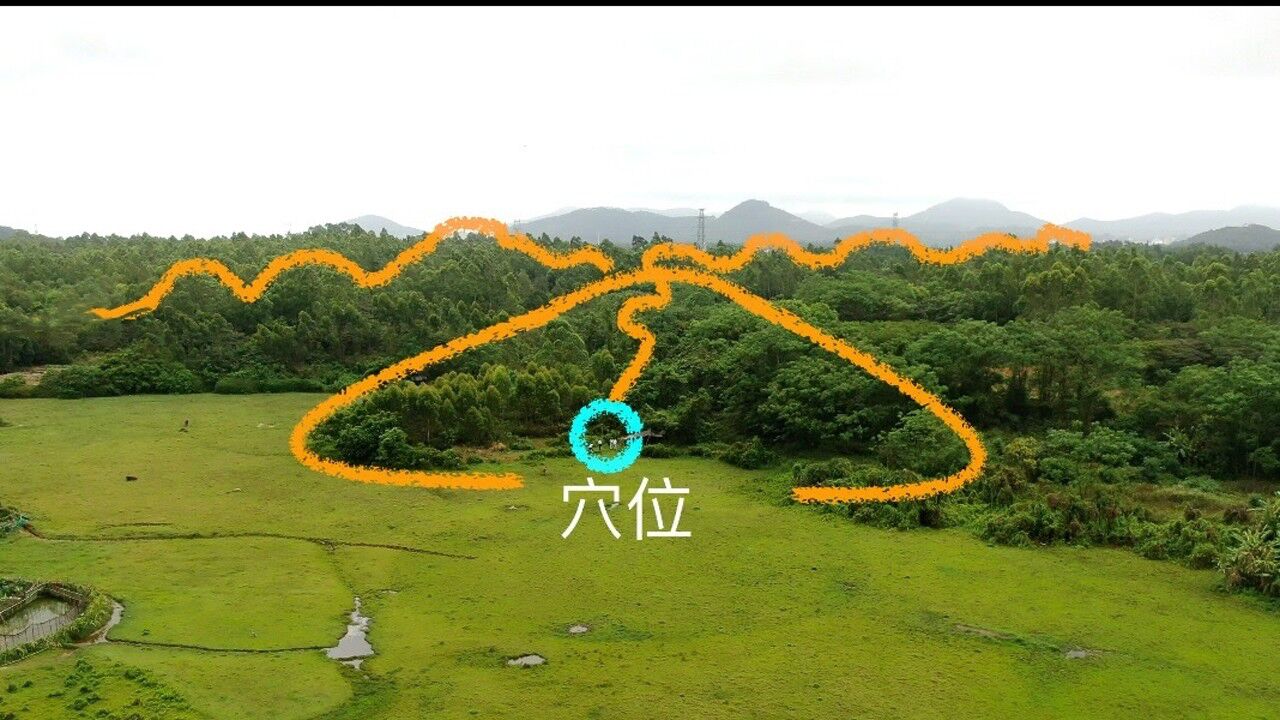 "窝钳结穴"的宝地格局,护砂抱穴,明堂宽广,藏风聚气