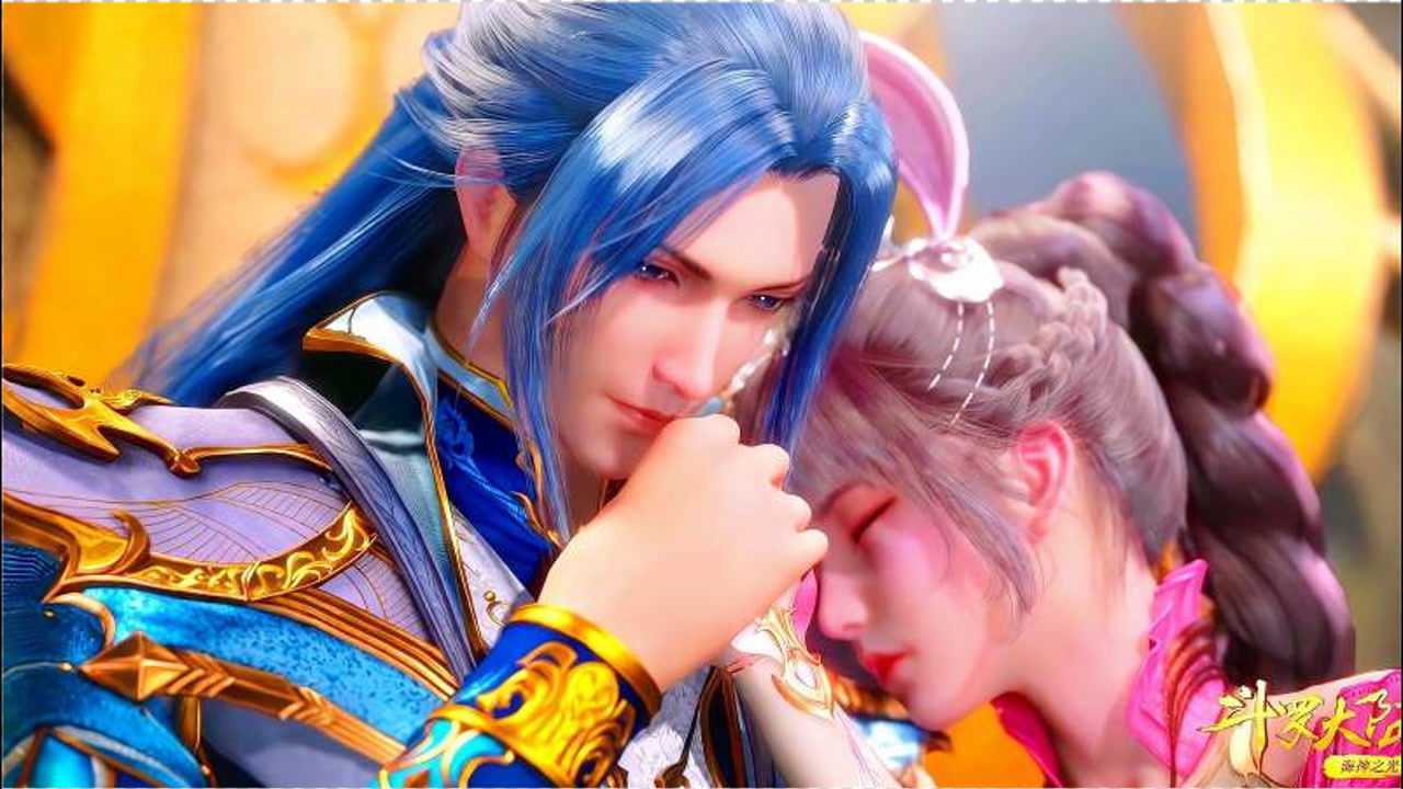 小舞依偎在唐三怀里宣布她是我的爱人亲吻小舞的手太甜了