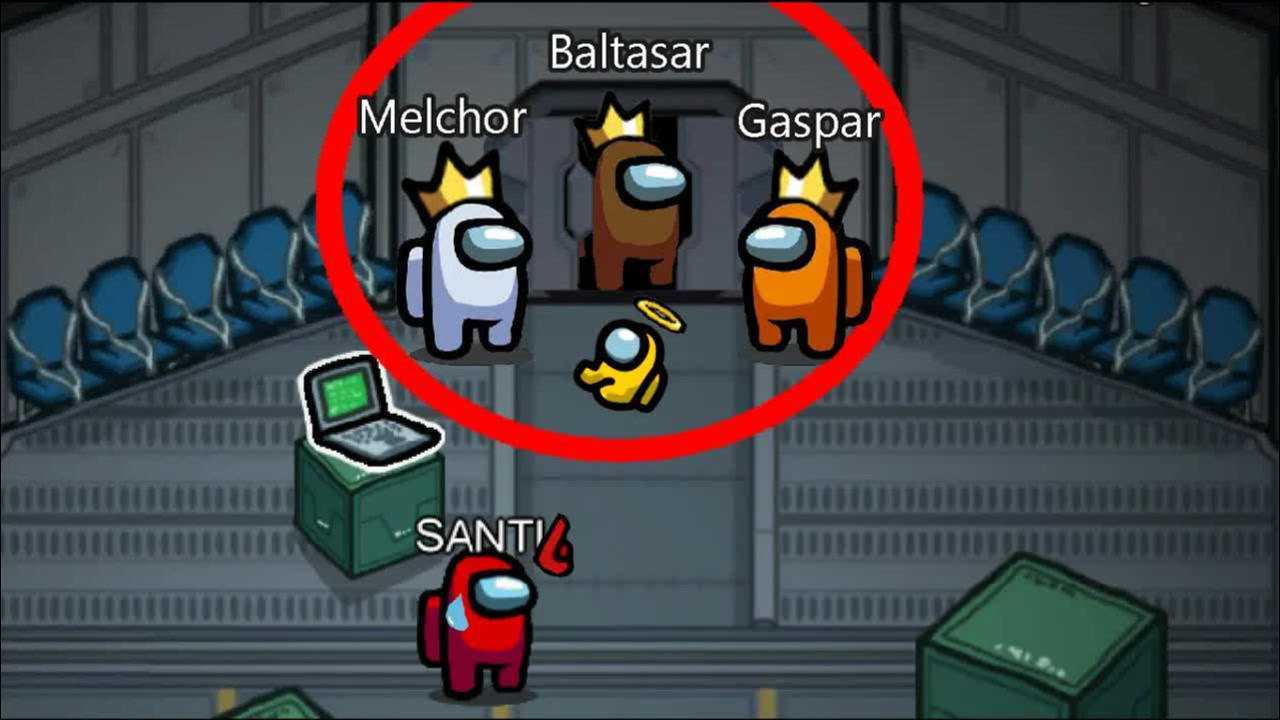 amongus当我在午夜12点玩我们之中时却遇到了三个奇怪的人