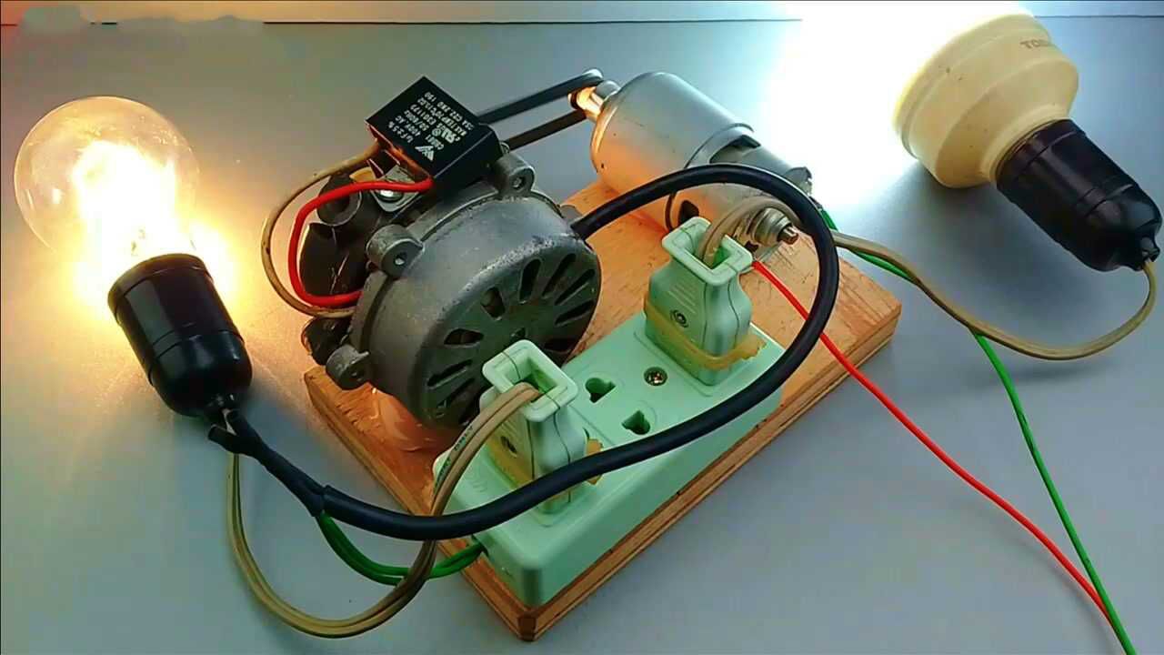 把风扇电机改装成220v,7000w电磁发电机